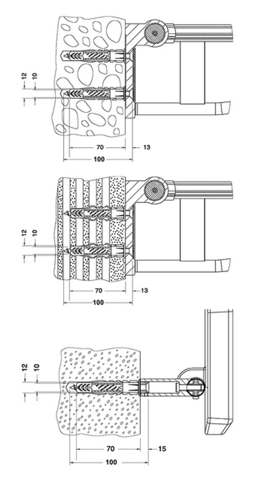 Keuco-KE-Bef-Set-2-Plan-Care-34991-2xSenkschr-10x80-V2A-2xDuebel-UX12-34991000100 gallery number 1